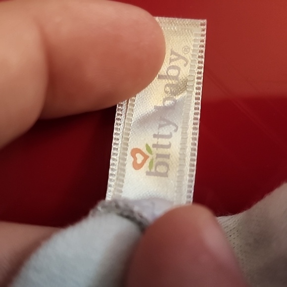 American Girl Doll Bitty baby Floral Skirt and Pink Fuzzy Vest Set - Picture 3 of 3